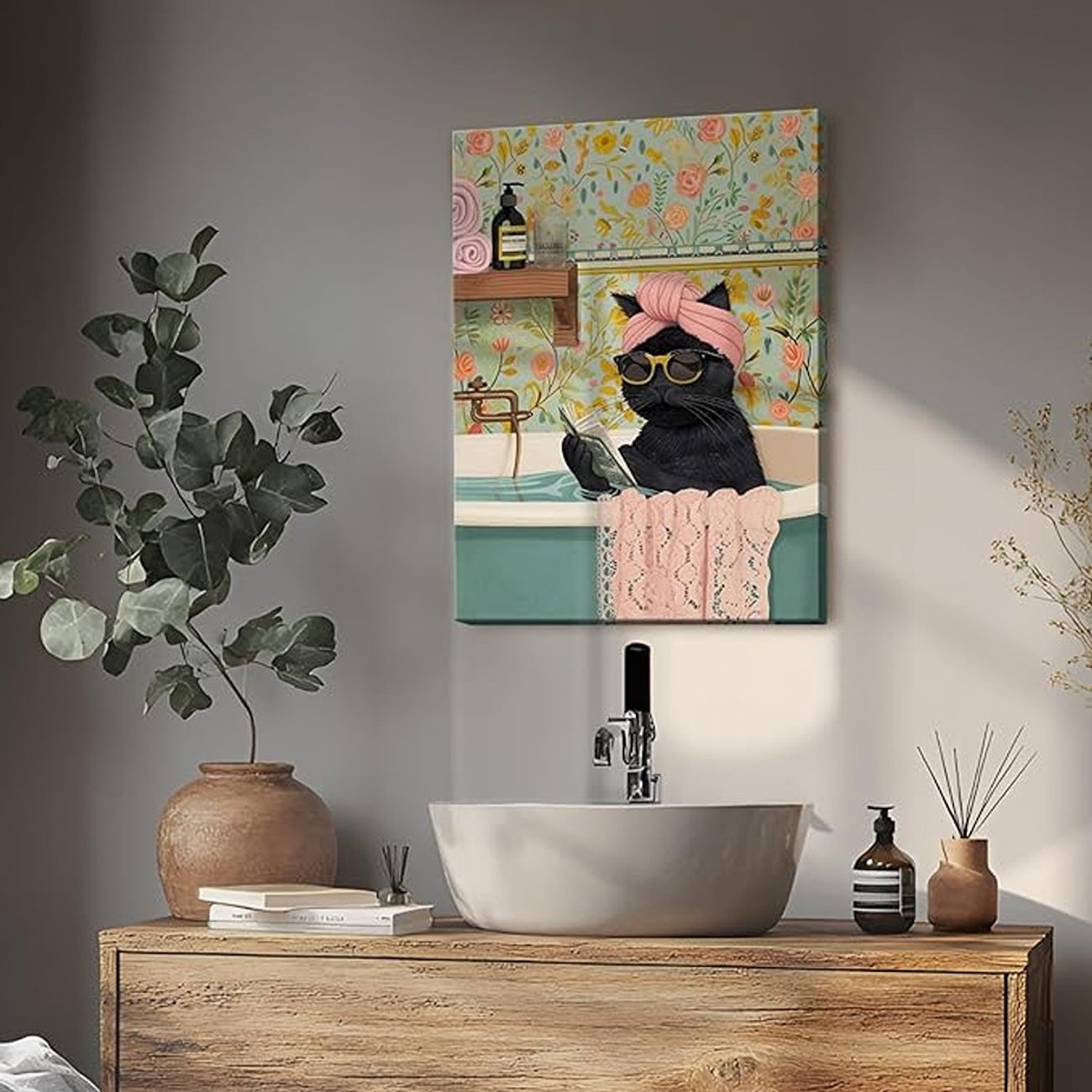 Gerahmtes Katzenbild von Dazzlewall