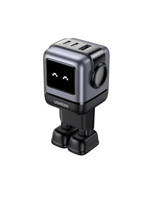 UGREEN UNO USB C Ladegerät, 65W USB C Netzteil 3-Port GaN