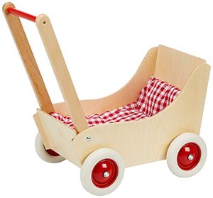 Holz-Wenzel 350010 Puppenwagen Laura