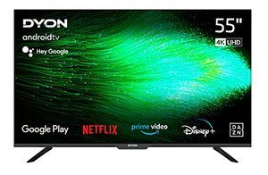 DYON Smart 55 AD-2 139 cm (55 Zoll) Android TV (4K Ultra-HD, HD Triple Tuner, Prime Video, Netflix, 