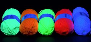 NEON UV Wolle Set 10x 50g (je Farbe 2x weiß,gelb,grün,pink,orange)