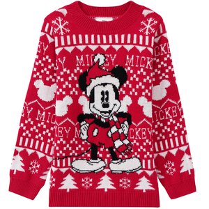 Micky Maus Weihnachtsstrickpullover