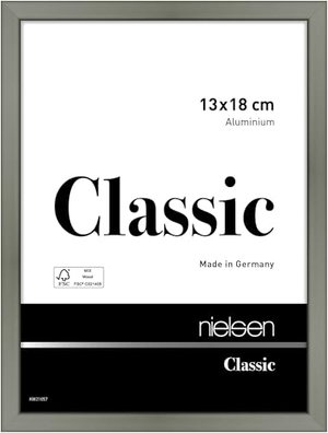 Nielsen Aluminium Bilderrahmen Classic, 13x18 cm, Platin