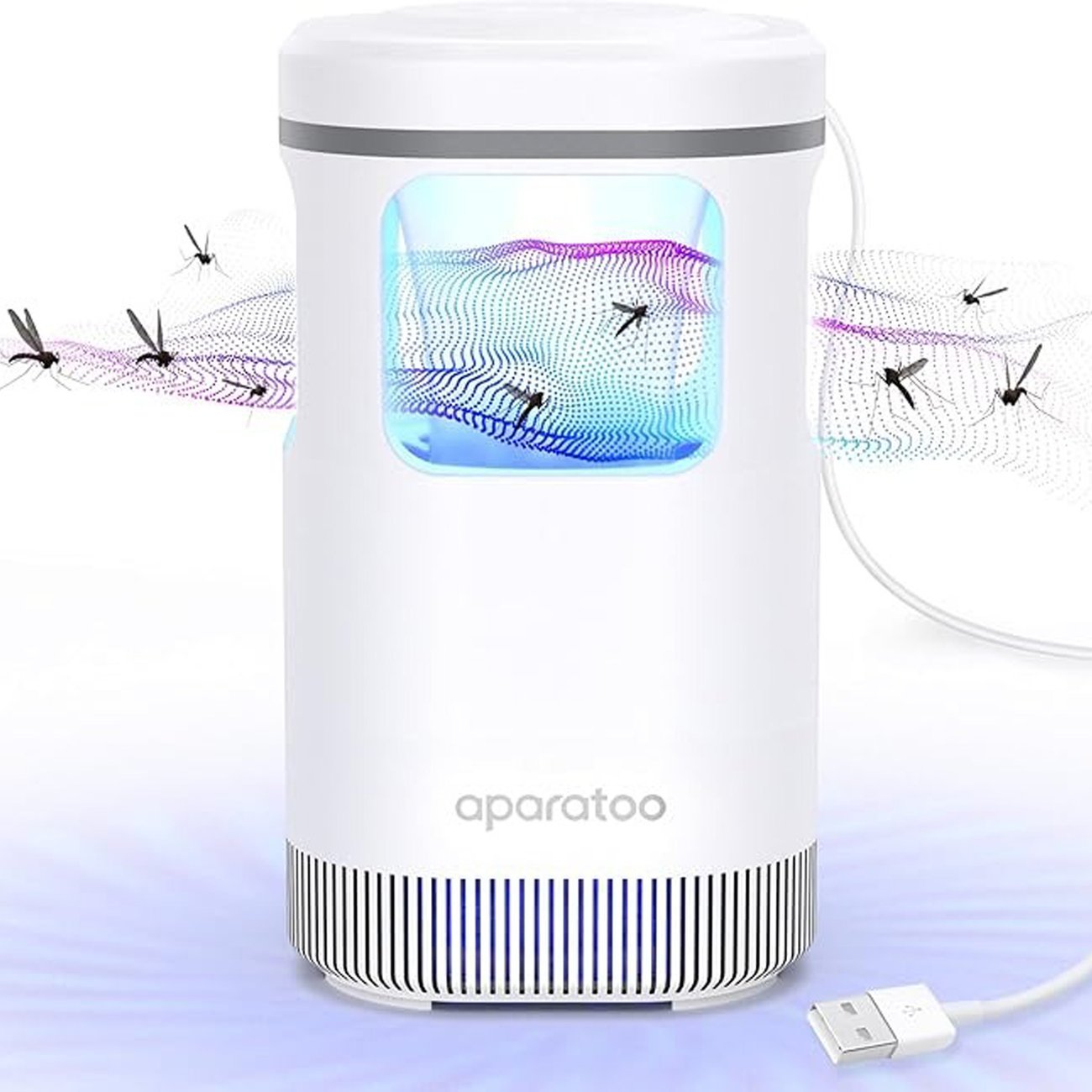 Elektrischer Mückenfalle Mückenlampe mit UV-Licht und USB-ladbar