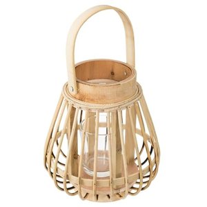 Atmosphera - Rattan-Laterne 14x16 - Sand beige