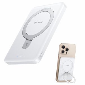TORRAS Ultra-Slim PowerBank für MagSafe mit einklappbarem Ständer und 5000mAh