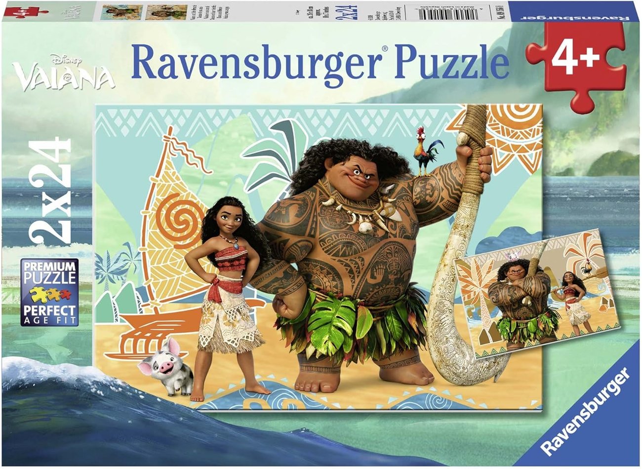 Ravensburger Disney Vaiana 2 Puzzles je 24 Teile