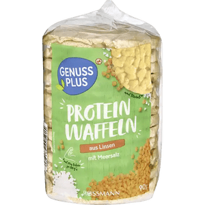 GENUSS PLUS Protein Waffeln aus Linsen