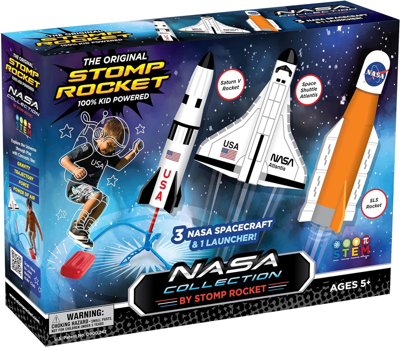 Stomp Rocket 40020 NASA Collection Stumpfe Rakete