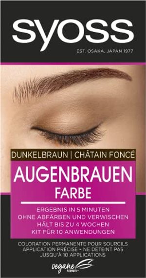 Augenbrauen-Kit für permanente Augenbrauenfarbe 4-1 Dunkelbraun