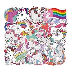Einhorn Aufkleber Pack 50 Stück