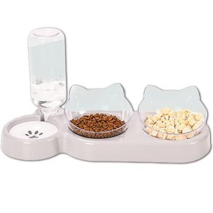 3-in-1 Katze Futternapf und Wassernapf Set