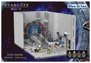 Stargate Gate Room aus Klemmbausteinen mit 2430 Bauelementen