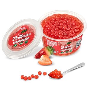 Original Popping Boba Fruchtperlen für Bubble Tea - 450g - Erdbeere