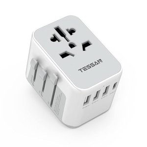 TESSAN Reiseadapter mit 3x USB-A und 1x USB-C