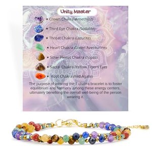 Chakra-Armband mit Erklärungen