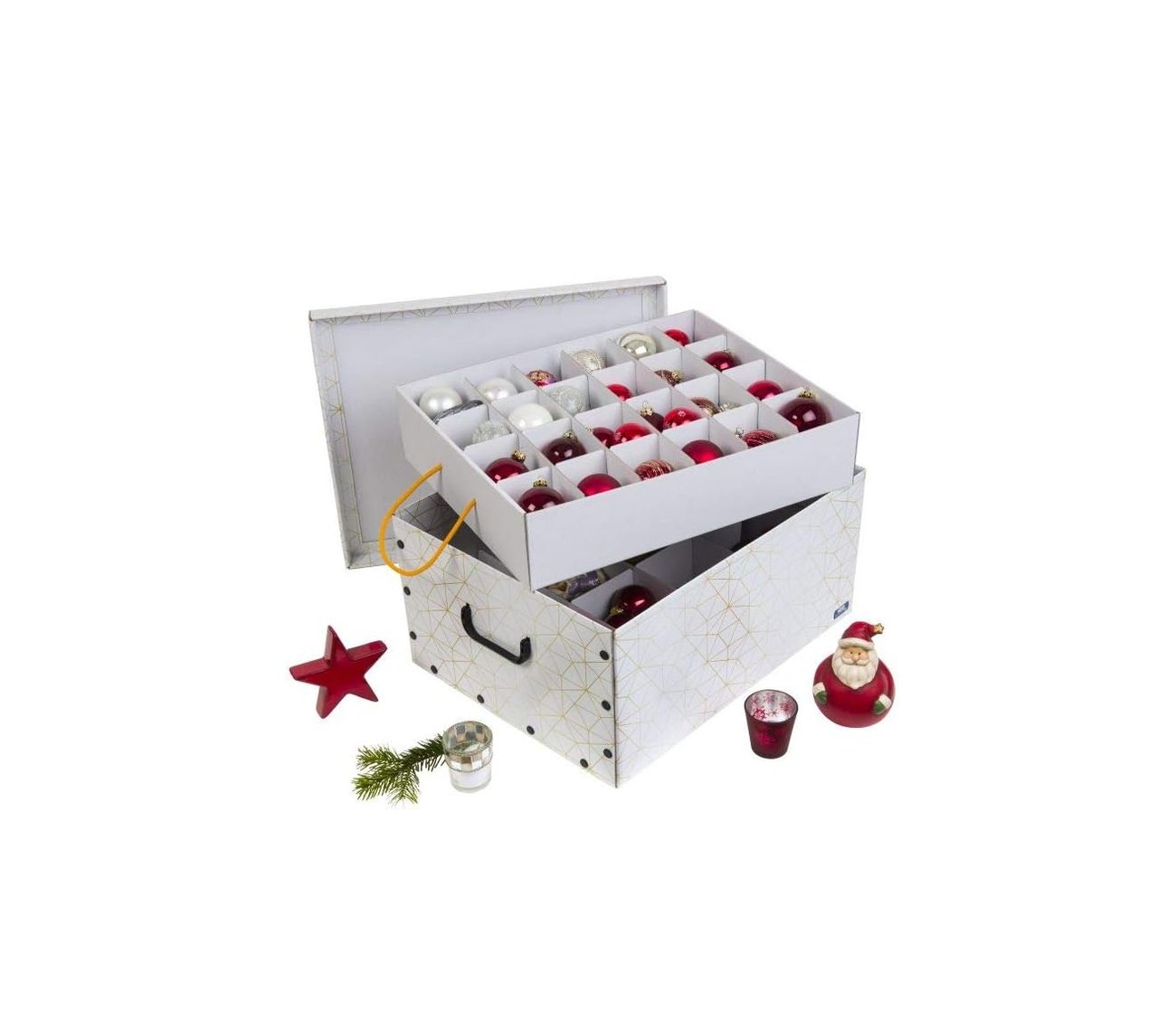 XL Deko Karton für ca. 40 Weihnachtskugeln