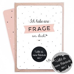 Rubbelkarte Patentante | Willst du meine Patentante sein ?