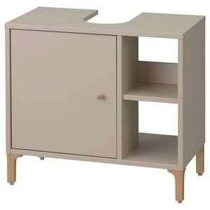 NORSÄLVEN Waschbeckenunterschrank Beige