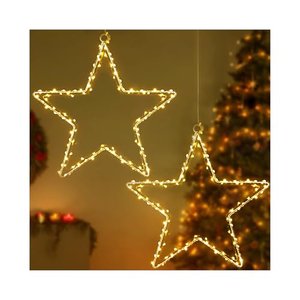 LED Weihnachtsstern Fensterlichter 2er Pack