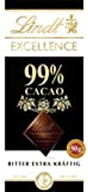 Lindt EXCELLENCE 99% | 50g Schokoladentafel | Extra kräftige Bitter Schokolade