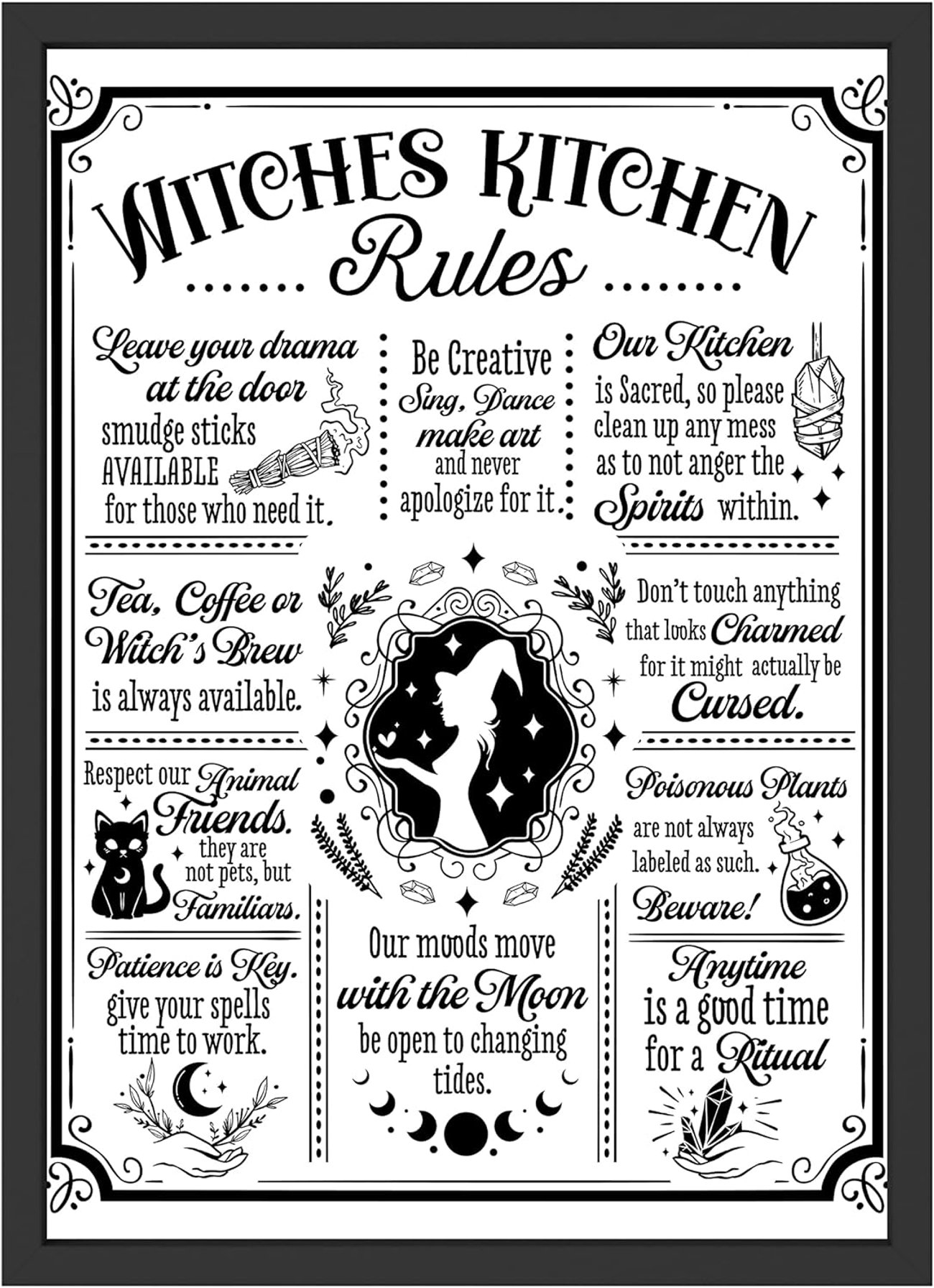 Witches Kitchen Rules Wanddeko