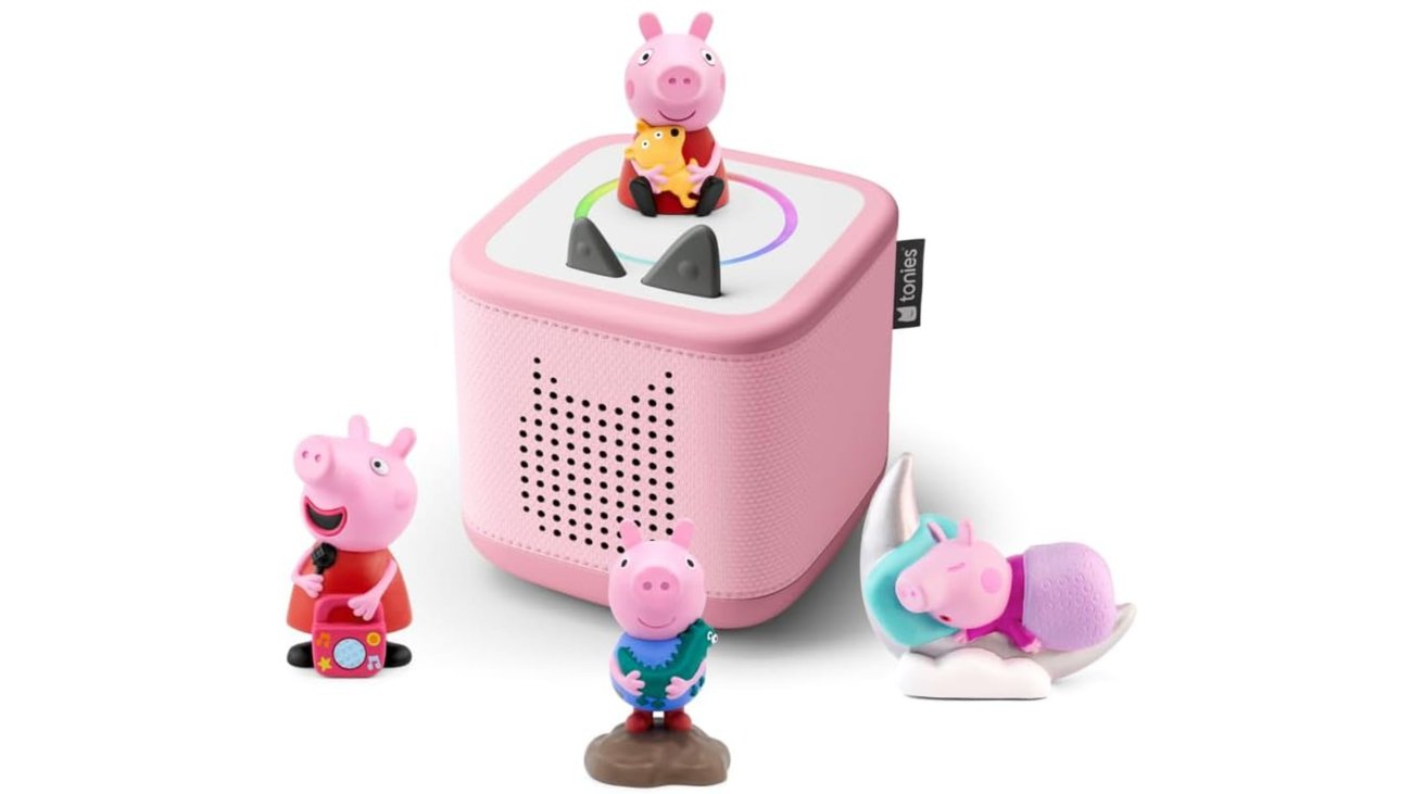 tonies Toniebox 2 Bundle Incl. 4 Peppa Pig Abenteuer und Gute Nacht Geschichten
