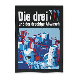 getDigital Geschirrtuch Die DREI Spülbürsten - Saugstarkes Küchentuch für Detektive und Abenteuer - 