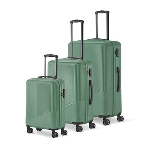 Travelite 3-teiliges Kofferset in Grün
