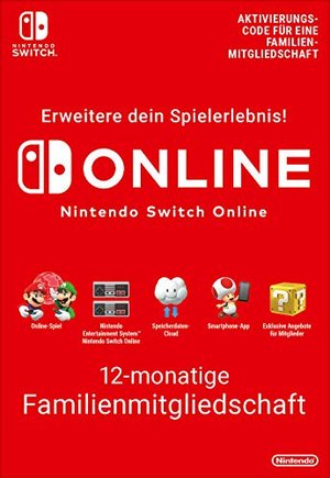 Nintendo Switch Online Mitgliedschaft - 12 Monate Familienmitgliedschaft | Switch - Download Code