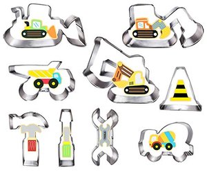 Konstruktion Ausstecher keksausstecher Set-9-teilig-Bagger Digger Traktor Bulldozer Muldenkipper Ham