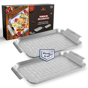 Grillart Premium Grillschale aus Edelstahl