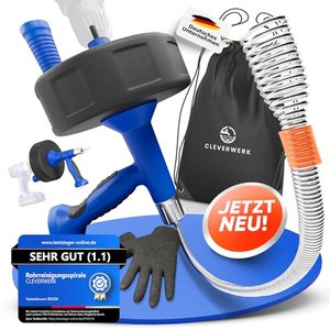 CLEVERWERK Rohrreinigungsspirale 7,5m