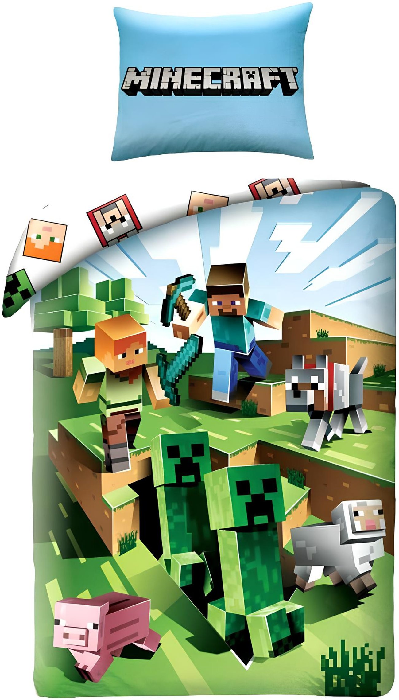 Halantex Minecraft Bettwäsche-Set