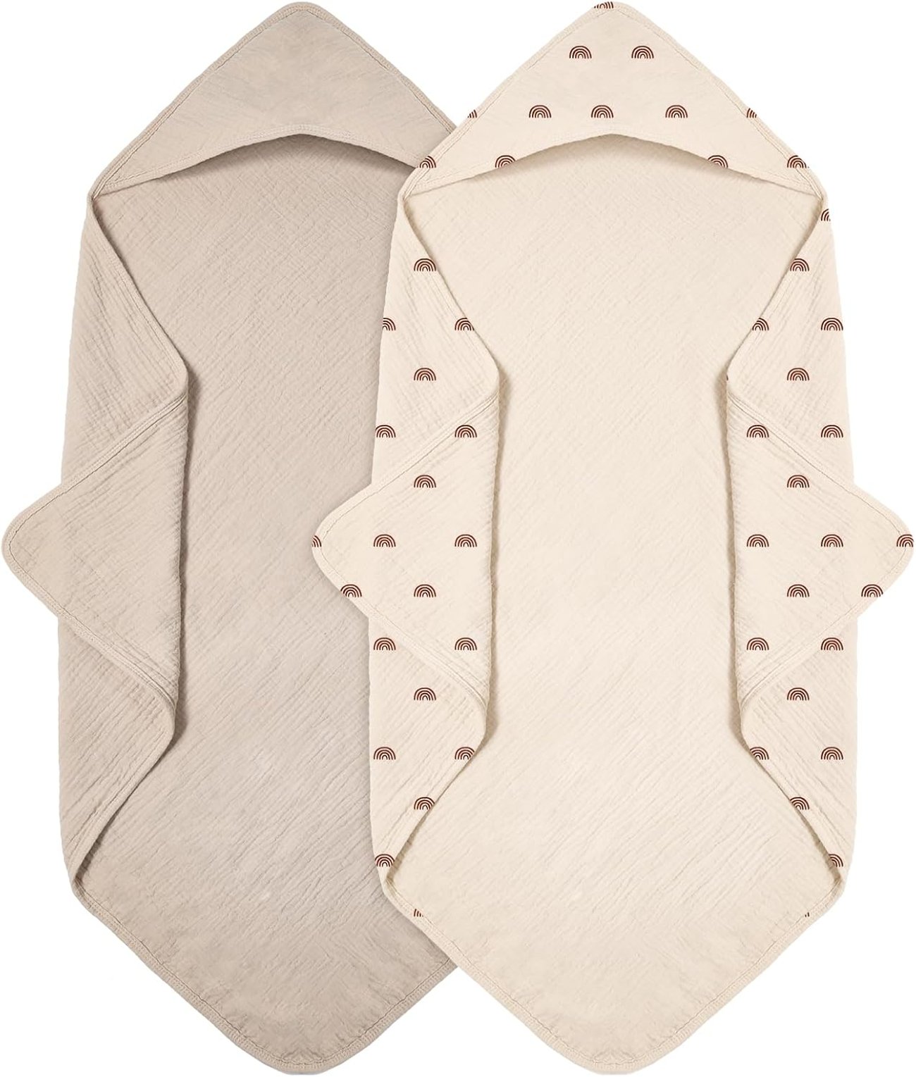 Kapuzenhandtuch aus Musselin (2er-Pack)