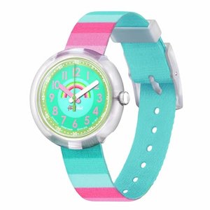 Flik Flak Mädchen Analog Quarz Uhr mit Stoff Armband FPNP014