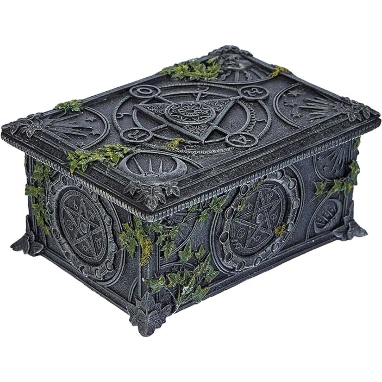 Tarotbox Pentagramm, 11 cm, Schwarz