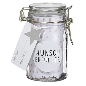 Herzstücke Geschenkglas Wunscherfüller