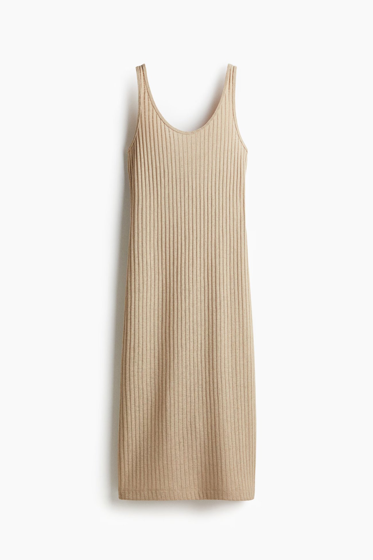 Geripptes Strickkleid