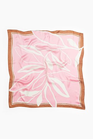 Gemustertes Tuch - Rosa - Damen