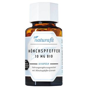 Naturafit Mönchspfeffer 10 mg Bio Kapseln, 60 St Kapseln