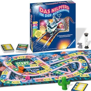 Nilpferd in der Achterbahn - Gesellschaftsspiel für die ganze Familie