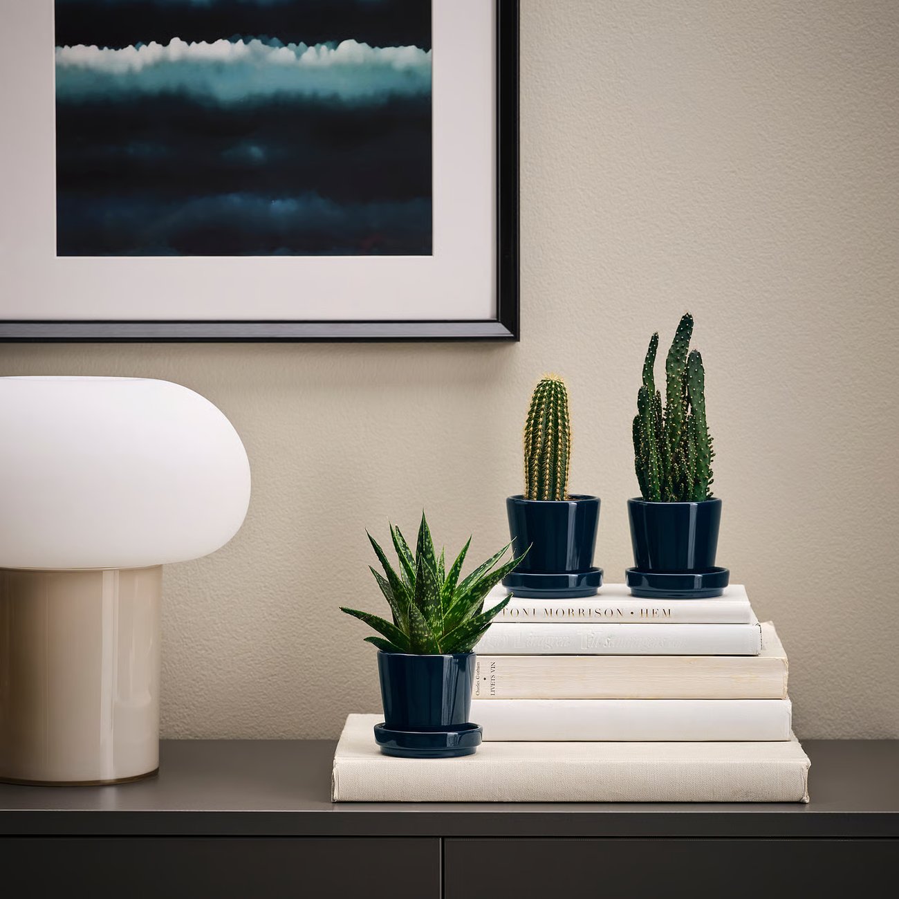 KLOTLÖNN Blumentopf mit Untersetzer