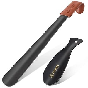 ZOMAKE Schuhlöffel Metall Set 2er, 42cm