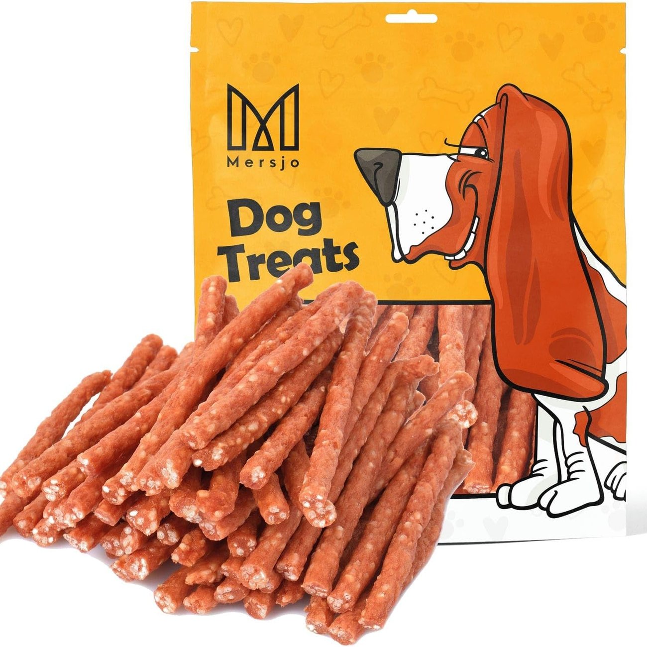 MERSJO Hundeleckerli - 83% Hoher Fleischanteil, Keine Zusatzstoffe, Getreide- und Zuckerfrei, Lecker