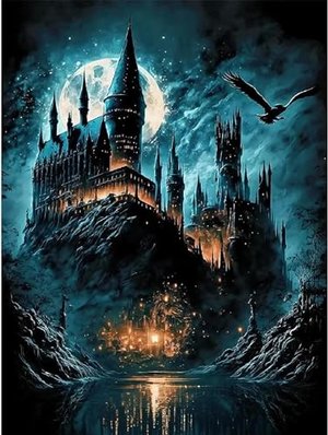 Malen nach Zahlen Set - Harry Potter Hogwarts