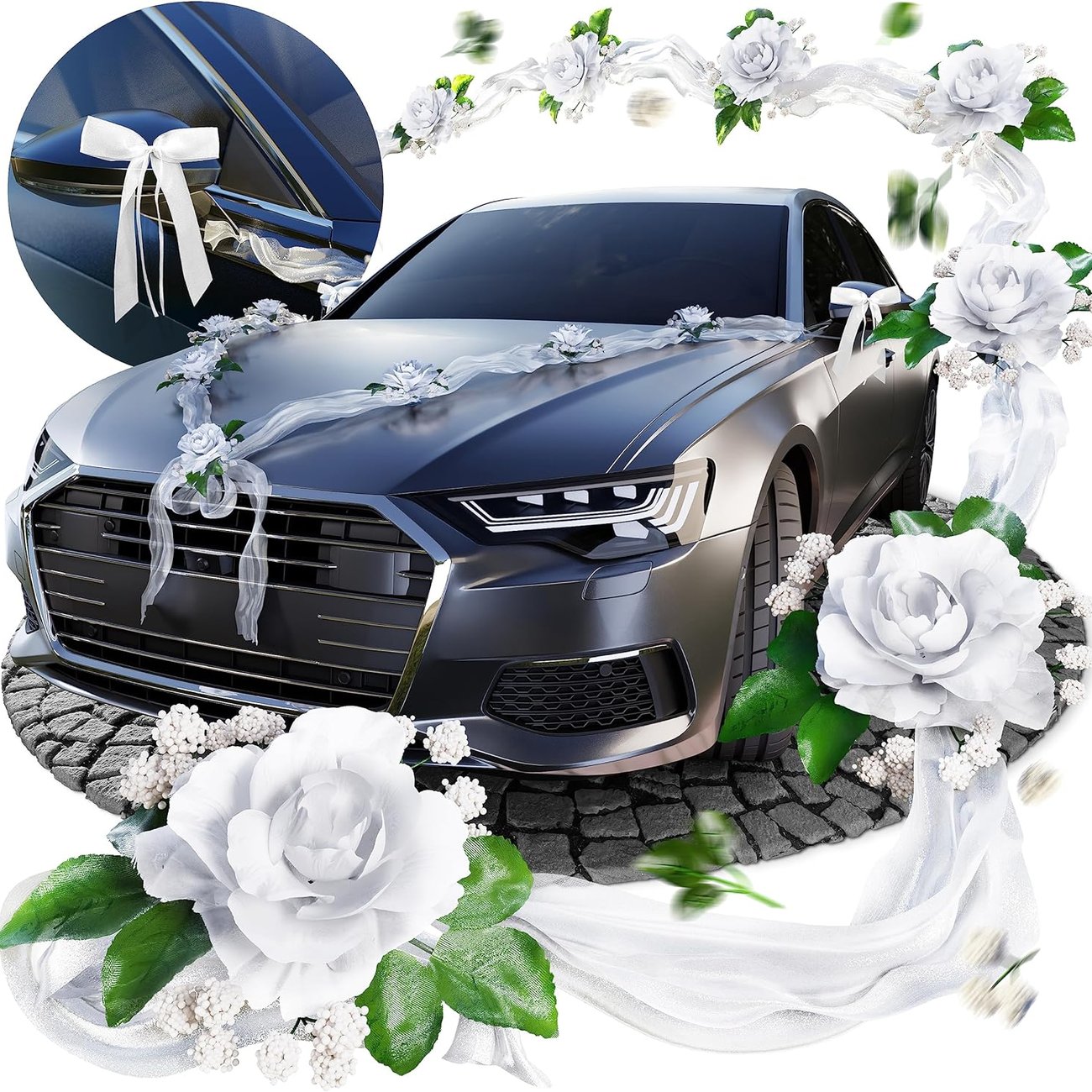 Premium Autoschmuck Hochzeit
