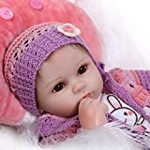 iCradle Schöne 17" Wahres Leben Reborn Baby Dolls Weiches Silikon Lebensechte Puppen