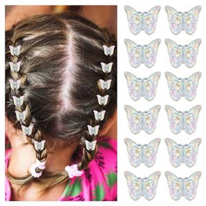 12 Stück Schmetterling-Haarspangen