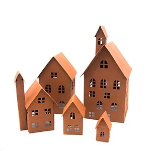 UNUS Deko-Häuser, 5er-Set